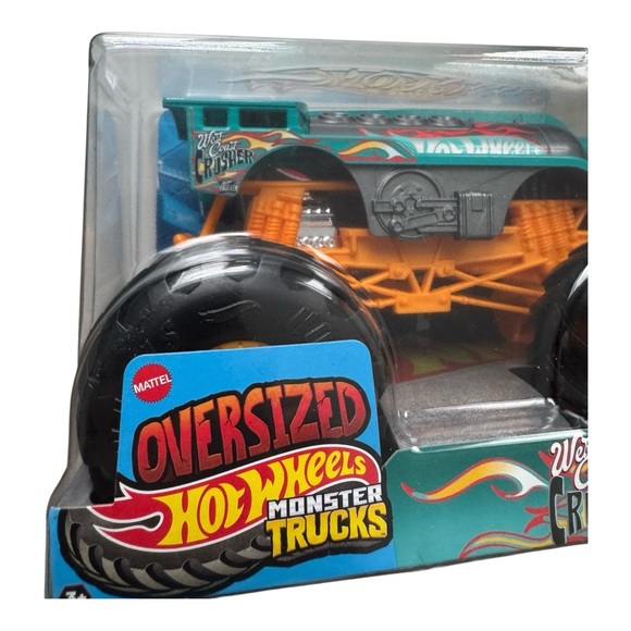 Hot Wheels Oversized Monster Truck West Coast Crusher Metal 2024 Mattel New - Picture 2 of 11